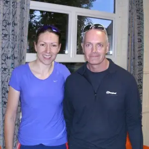 Rebecca Romero with Darren Avery